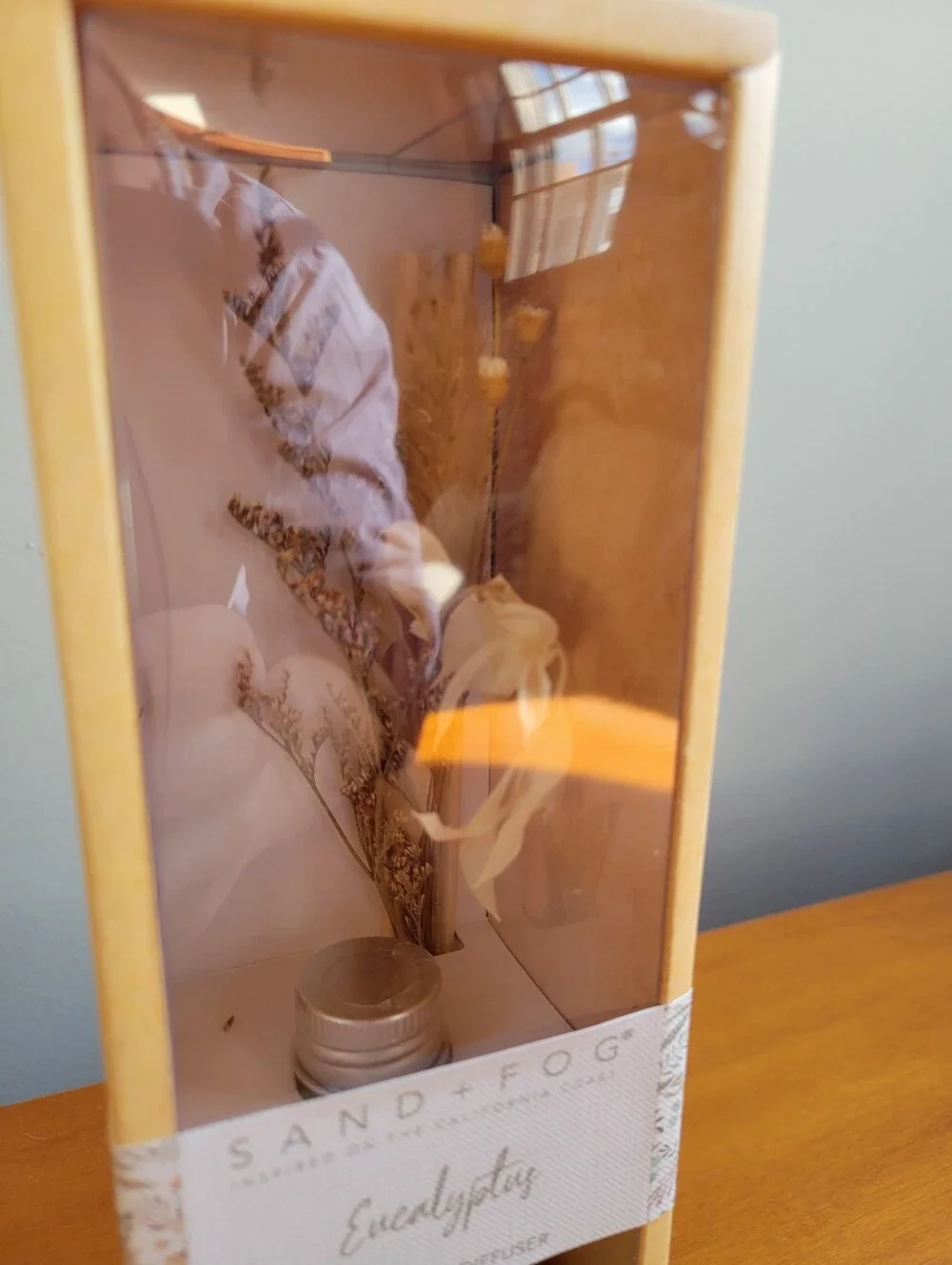 Sand + Fog Eucalyptus 110mL Reed Diffuser Dried Floral Gift Set NEW